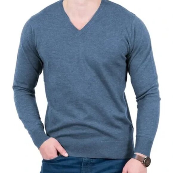 Banana Republic Silk Cotton Cashmere V-Neck Sweater Medium - Picture 1 of 6